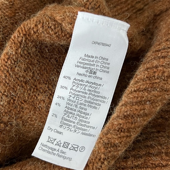 Women’s MADEWELL Dillon Mockneck Pullover Heather Cumin* Sweater - Picture 6 of 6